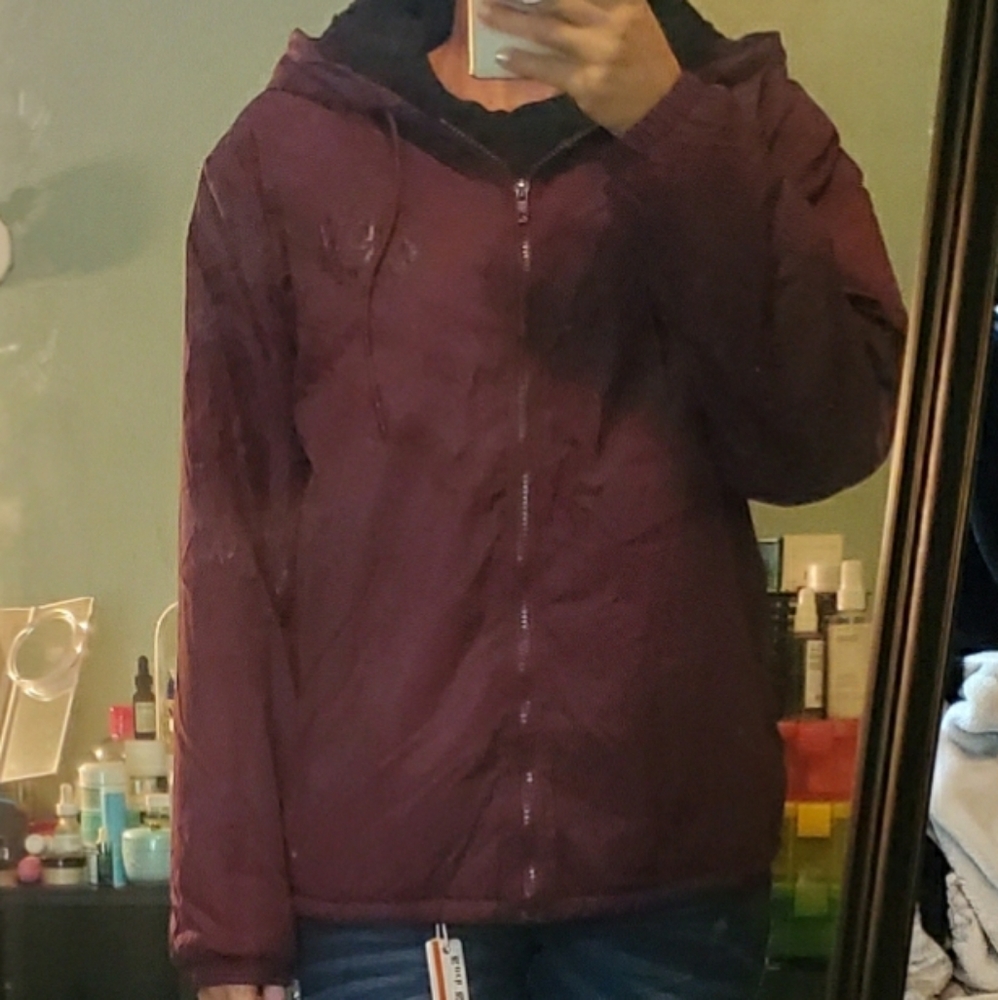Pink fleece lined jacket - Picture 3 of 3